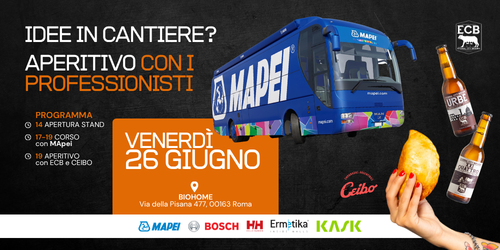 Idee in cantiere: aperitivo con i professionisti